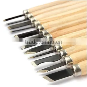 12pcs/Set Hand Wood Carving Chisels Knife For Basic Woodcut Working DIY Tools Cutter Wood Carving Chisels Knife thumbnail-2