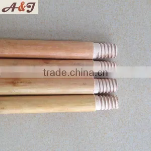 1 Time Varnished Wooden Broom Handle With American Thread and Color Cap thumbnail-1