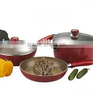 5pcs Forged Aluminum Colorful Nonstick Coating Kitchen Utensil thumbnail-1