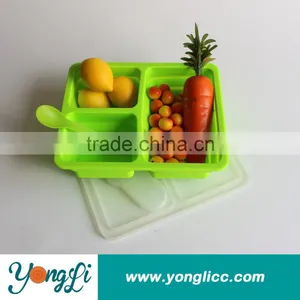 Microwave Oven Safe Silicone Collapsible Lunch Box Supplier thumbnail-1