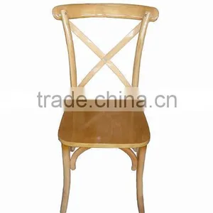 Wedding Banquet Solid Wood Cross Back Living Room Chair thumbnail-2