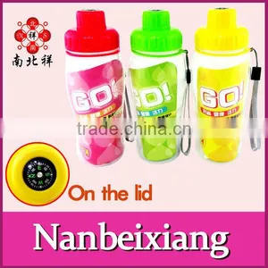 550ML New Design Fashional Plastic Sport Water Bottle With Compass thumbnail-1