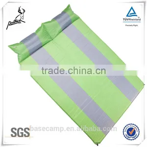 Double Self Inflating Camping Mattress With Pillow thumbnail-1