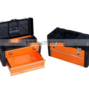 Hand Carry Iron Tool Box With Drawer 49.7x25.3x28.9cm thumbnail-1