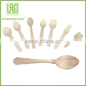 Custom Printing Logo Disposable Wooden Chip Forks thumbnail-1
