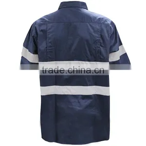 China Wholesale Cheap Work Black Reflective Shirt thumbnail-2