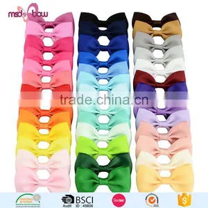 Decorative Colorful Handmade Girls Ribbon Hair Bow Clips for Long Hair thumbnail-2