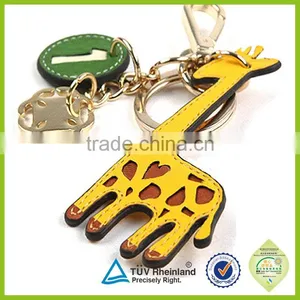 Pu Leather Keyring Debossed Logo Keychain thumbnail-5