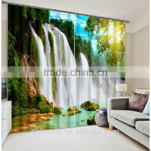 3D Digital Printed Shower Curtain With Matching Window Curtain thumbnail-1