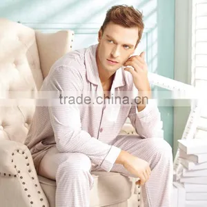 100% Cotton Mens` Long Sleeve Strip Shirt , Men's Shirt Sleepwear thumbnail-1
