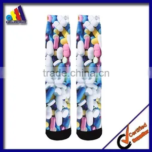 New Fashion Custom Print Logo Sock thumbnail-1