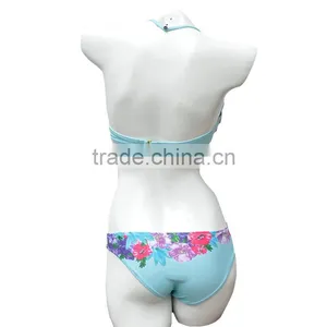 Plain Dyed Technics and Adults Age Group Sexy Mature Bikini Colorful Set (LD131004) thumbnail-3