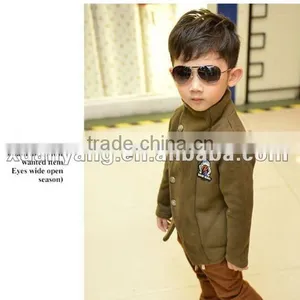 High Quality Dark Blue British Style Kids Winter Coats thumbnail-1