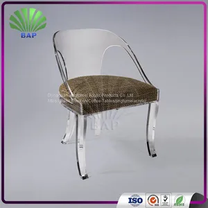 2017 Best Design Commercial Salon Barber Chair Transparent Armrest Leisure Chair thumbnail-1