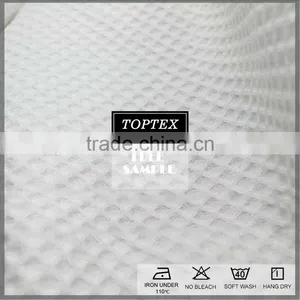 100% Cotton Plain Dyed Waffle Fabric for Bathrobe thumbnail-1