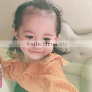 0-4 Years Wholesale 2017 New Autumn Solid Off-shoulder Cotton Kids Girls Blouse (pick Size ) thumbnail-2