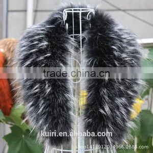 2016 Top Fashion Solid New Winter Scarf Women Fox Fur Collar Fox Raccoon Caps Article Fake Warm Scarves Shawls thumbnail-3