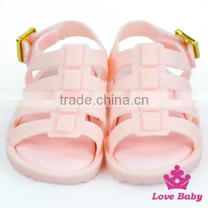 Kids Summer Plain Light Pink Gladiator Little Girl Flattie Snadals Shoes thumbnail-1
