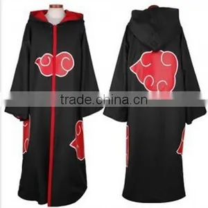 Walson Clothes Apparel Hot Selling Naruto Cosplay Costume Naruto Akatsuki Uchiha Itachi Cosplay Cloak Hooded Plus Size (S-2XL) thumbnail-1