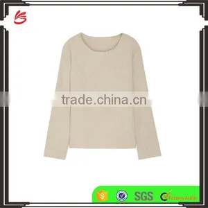 Crew Neck Oversized Sweater Designs for Women With Embroidery Detail on the Neck thumbnail-1