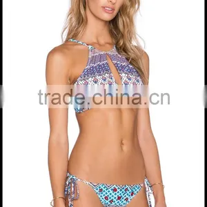 Tight Sexy Swimsuit Piece Swimsuit Floral Bikini Swimsuit Split thumbnail-2