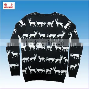 Hot SellingJacquard Christmas Sweater,fashion Sweater,12GG,45%Cotton 45%Polyester 10%Lurex thumbnail-2