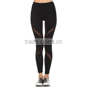 Wholesale Women Sport Sexy Mesh Leggings for Women Yoga Pants thumbnail-1