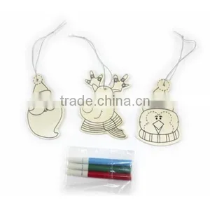 Drawing Board Wooden 3 Different Designed Colour in Christmas Decorations thumbnail-1