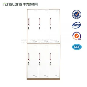 Modern Design Air Vent 6 Door Steel Storage Cabinet Clothes Lockers thumbnail-1
