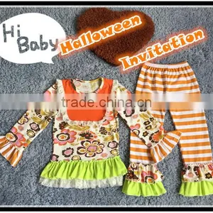 2017 New Arrival Cute Halloween Party Clothing for Girls Design Kids Toddler Girl Clothing Sets thumbnail-4