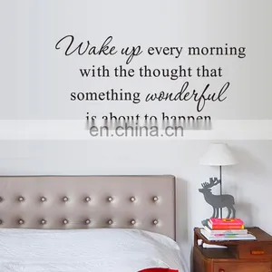 Hot Sale 'Wake up Every Morning' Room Decoration Wall Stickers thumbnail-1