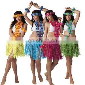 Multi Color Hawaiian Luau Hula Grass Skirt GT2158 thumbnail-1