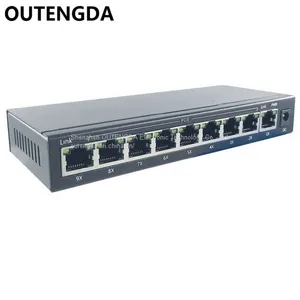8+1 Ports 10/100M POE Switch 12~15~24V Poe Network Switch With 8 Poe Ports 1 Uplink for Wireless AP, IP Cameras Etc thumbnail-1