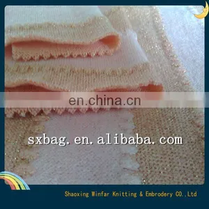 Jersey Gold Shiny Sweater Knitting Fabric for Garment thumbnail-2