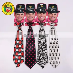 Wholesale Halloween Skull Printed Custom Ties thumbnail-5