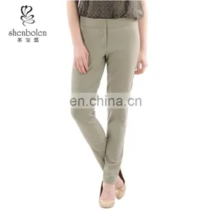 Female Trousers With Stretch Twill Ankle Pants thumbnail-1