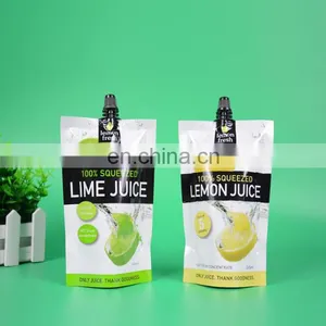 China Wholesale Customized Liquid Stand up Packaging Squeeze Spout Pouch With Your Logo Design Printing thumbnail-1