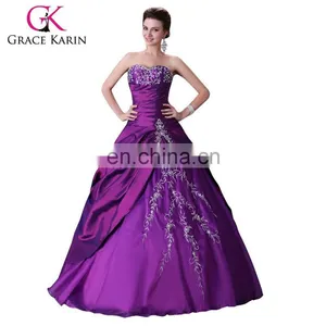 2015 Purple Grace Karin Sweetheart Quinceanera Dresses Strapless High Quality and Cheap CL2515 thumbnail-1