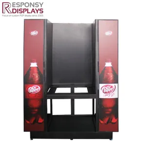 W1041xD966xH1422mm Floor Metal Energy Drink Display Racks thumbnail-1