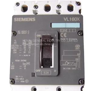 Siemens Circuit Breaker MCCB Siemens 3WT1S06 3RV 3VT 3VL57631SB360AA0 thumbnail-1