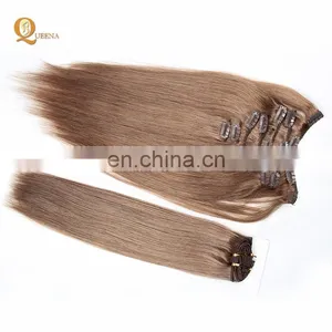 Hottest Products on the Market 100g 120g 160g 220g Remy Human Hair Extensions Clip on thumbnail-3