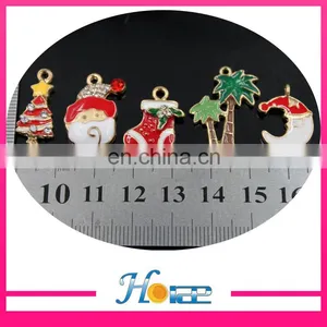 Hma004 Christmas Hat Santa Sock Pendant Rhinestone Pendant for Christmas thumbnail-4