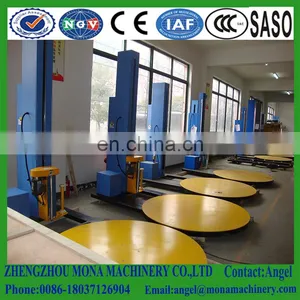 2018 New Condition Automatic Pallet Stretch Wrapping Machine With Pressure Plate thumbnail-2