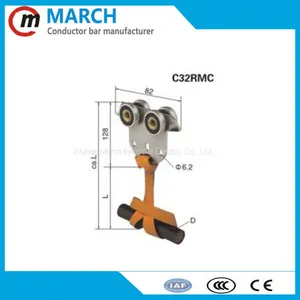 High Quality Festoon C-track Cable Trolley Crane Parts Hoist thumbnail-1