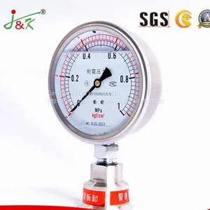 Shock Proof Manometer Pressure Gauge With Liquid Filling thumbnail-1