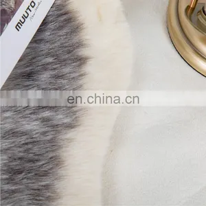 NAturelife Non-slip Bedside Bed Mats Table Grey Faux Arctic Wolf Rugs With Logo thumbnail-4