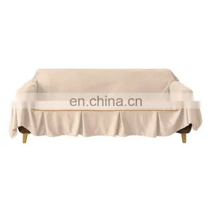 Chinese Manufacture Dust- Proof Couch Cover Set Sofa Protector Chenille 100% Polyester Embroidered Sofa Cover thumbnail-4