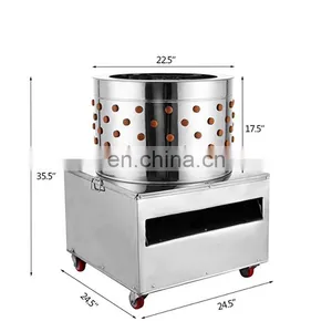 TM-65 One Touch Operation Chicken Slaughterhouse Machinery Chicken Hair Removal Machine Turkey Plucker Machine Feather thumbnail-2