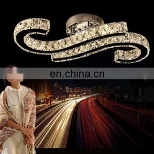 Wholesale Luxury Contemporary Modern LED Crystal Lighting Ceiling Light Chandelier thumbnail-2