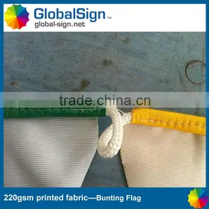 Shanghai GlobalSIGN Sublimation Printed 220gsm Polyester Bunting Flags thumbnail-2